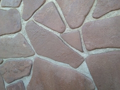 Камень серо-зеленый термо галтованый