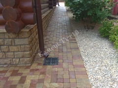 Плитка коричневая со сколом 12 см