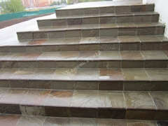 Плитка серо-зеленая 35х35