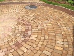 Брусчатка коричневая пиленая