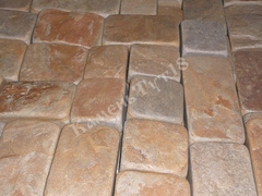 Брусчатка коричневая галтованая